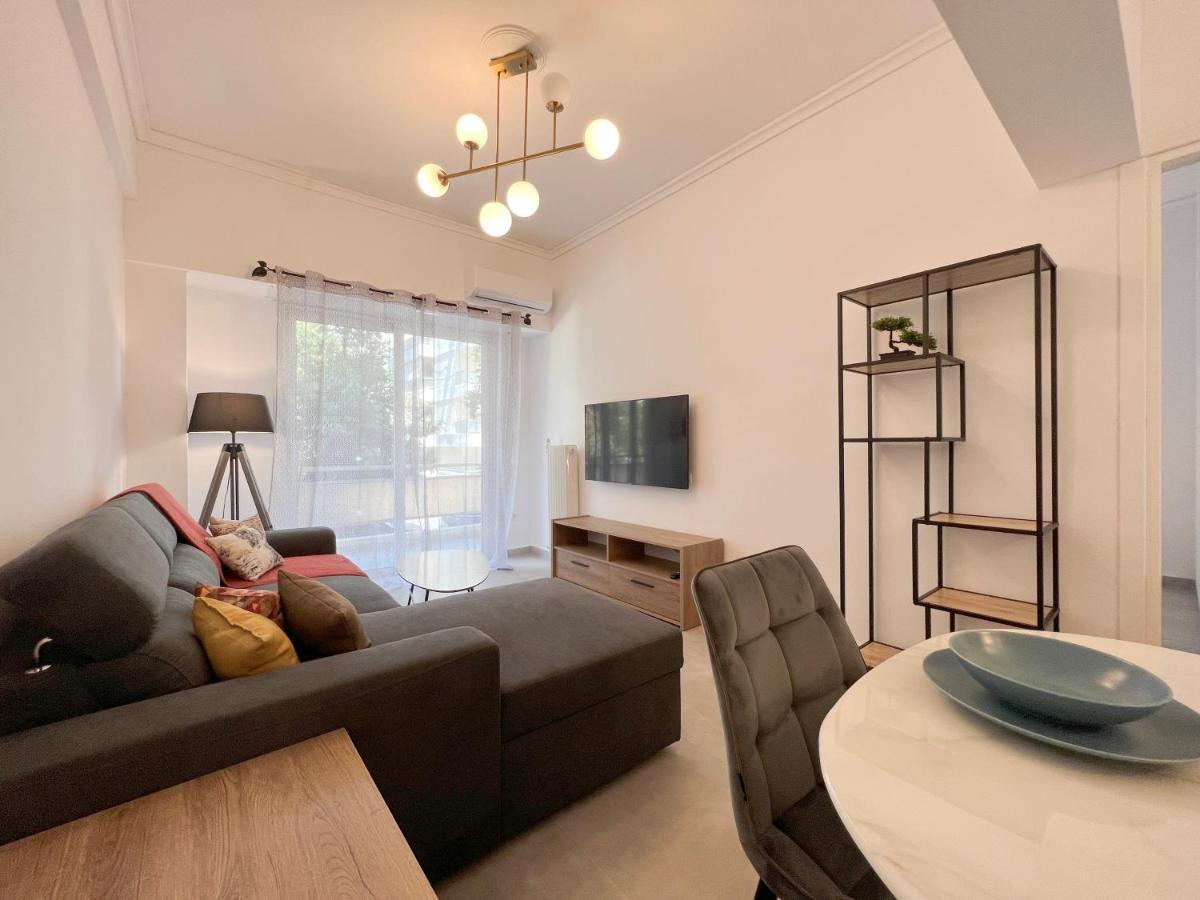 アテネMouson Modern 80Sqm Apt Next To Edem Beachアパートメント エクステリア 写真